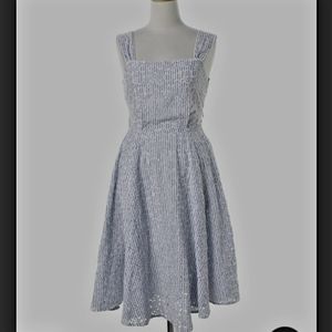 Snidel Striped Eyelet Sundress Sz XS-S